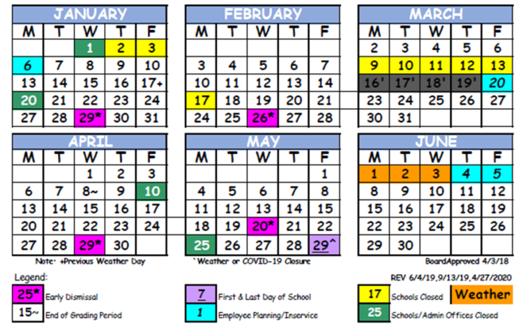 Dcps 2022 Calendar Editor's Note – The Updated 2019-20 District Calendar – Team Duval News