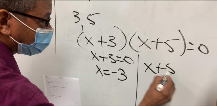 YMWLA algebra teachers discusses his approach to helping students master math