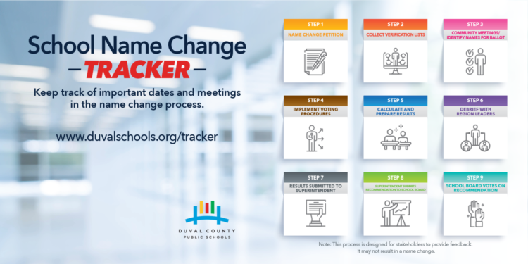 District launches school name change tracker