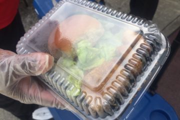 Photo shows an example of a grab-and-go school meal made available to students since pandemic