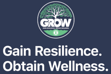 GROW logo. Gain Resilience. Obtain Wellness.