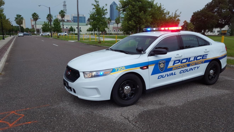Photo of a school police vehicle