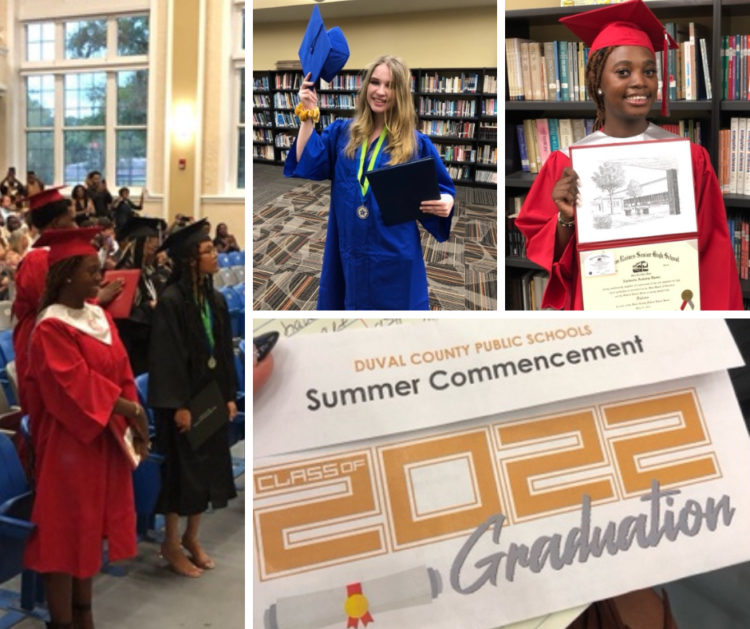 Photo collage of the Summer Commencement Ceremony