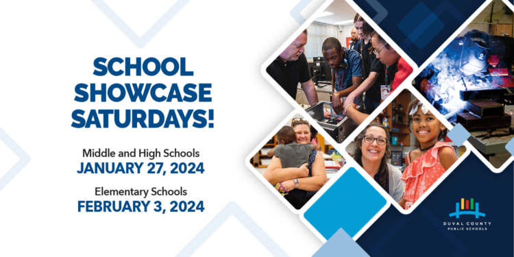 School Showcase Saturdays! Middle and High School event is January 27, 2024. Elementary school event is February 3, 2024.