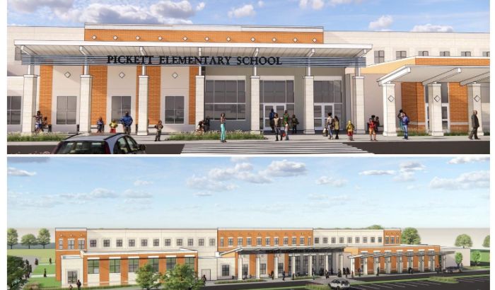 Pickett Elementary external rendering